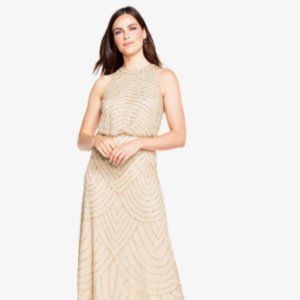 ADRIANNA PAPELL IN CHAMPAGNE/GOLD